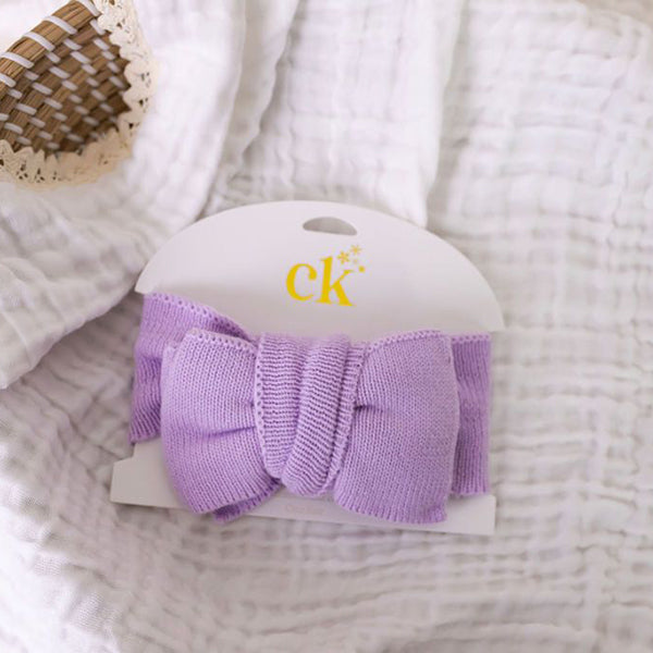 Confetti Kidz Oversized Knit Top Knot Lilac