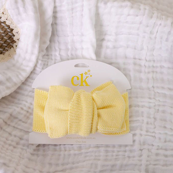 Confetti Kidz Oversized Knit Top Knot Buttercream