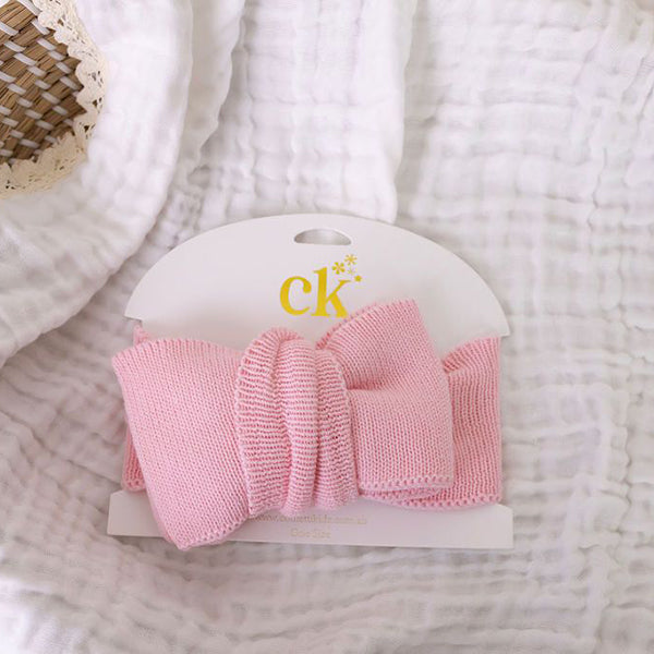 Confetti Kidz Oversized Knit Top Knot Cotton Candy