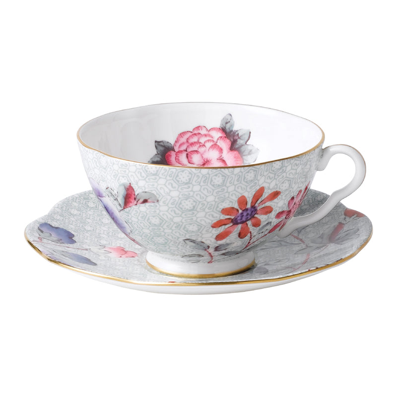 Wedgwood Cuckoo Green Teacup & Saucer Set