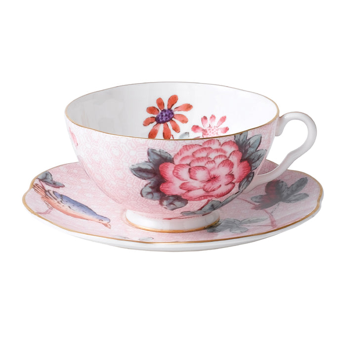 Wedgwood Cuckoo Pink Teacup & Saucer Set