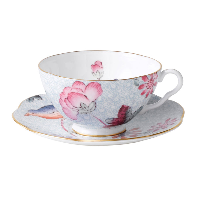 Wedgwood Cuckoo Blue Teacup & Saucer Set