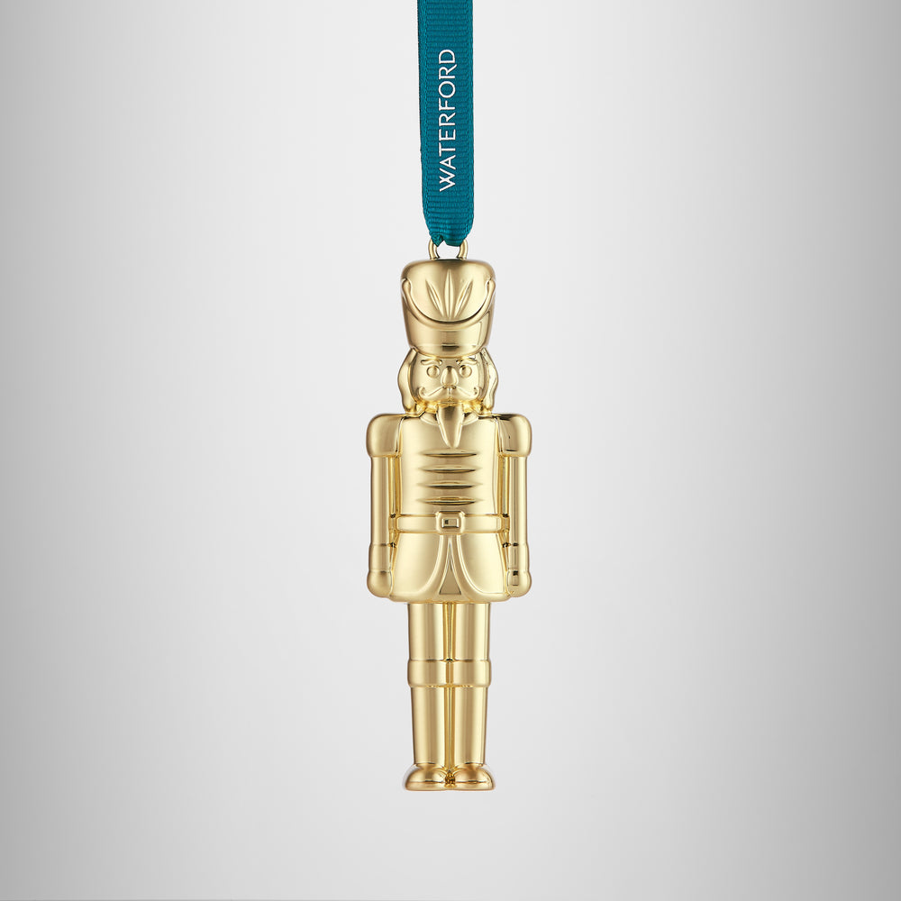 Waterford Nutcracker Gold Metal Ornament