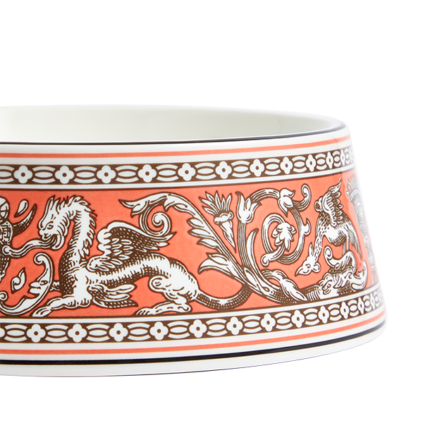 Wedgwood Florentine Pet Bowls Pet Bowl 21cm Salmon