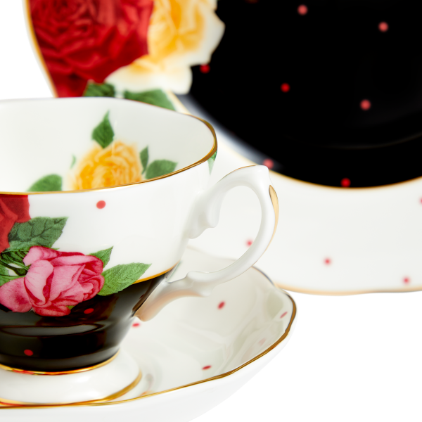 Royal Albert 100 Years Teacup/Saucer/Plate Set 1960 Jazz