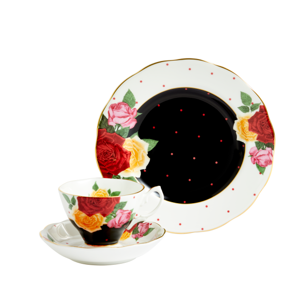 Royal Albert 100 Years Teacup/Saucer/Plate Set 1960 Jazz