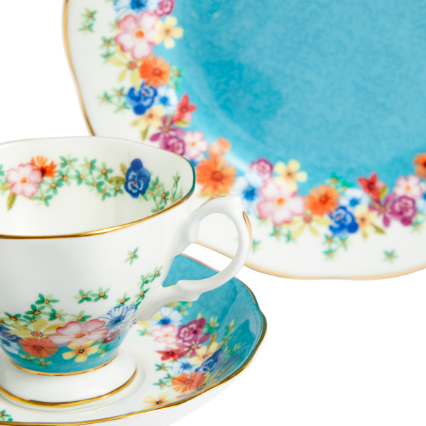Royal Albert 100 Years Teacup/Saucer/Plate Set 1940 Florence
