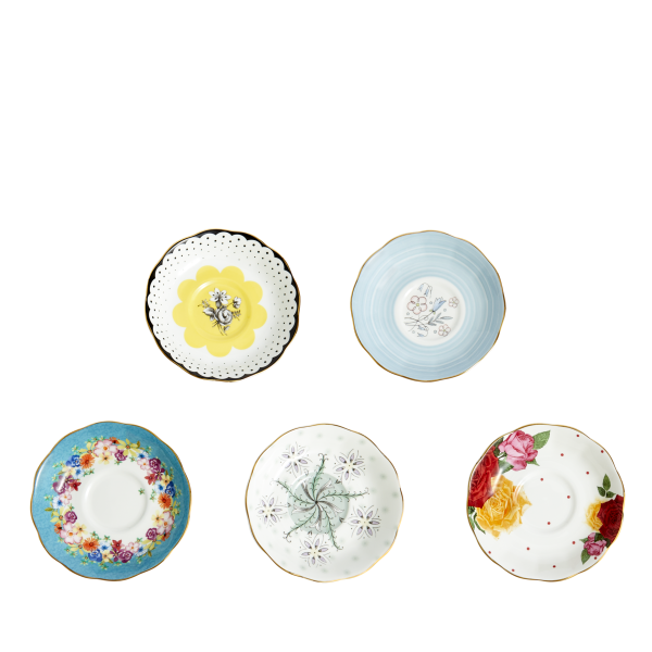 Royal Albert 100 Years Teacup & Saucer 1920 - 1960 Set of 5