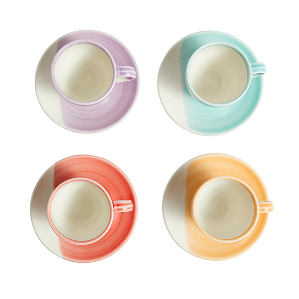 Royal Doulton 1815 Bright Espresso Cup & Saucer 110ml Set of 4