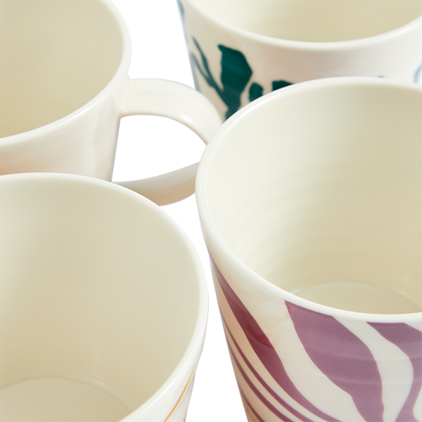 Royal Doulton 1815 Bright Mug 400ml Mixed Pattern Set of 4