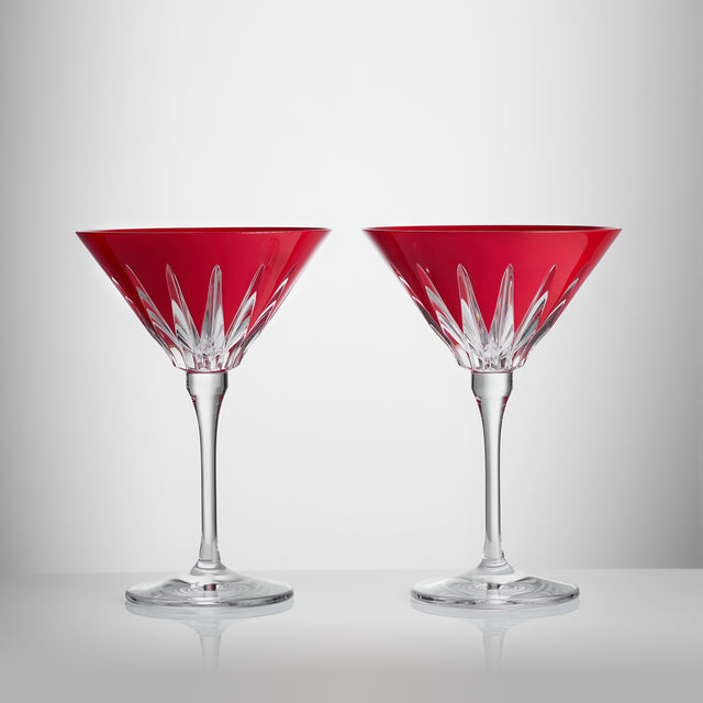 Waterford New Year Firework Red Martini Set of 2