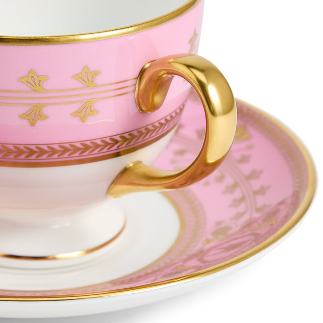 Bacchus Teacup Saucer 175ml 5.9floz Pink
