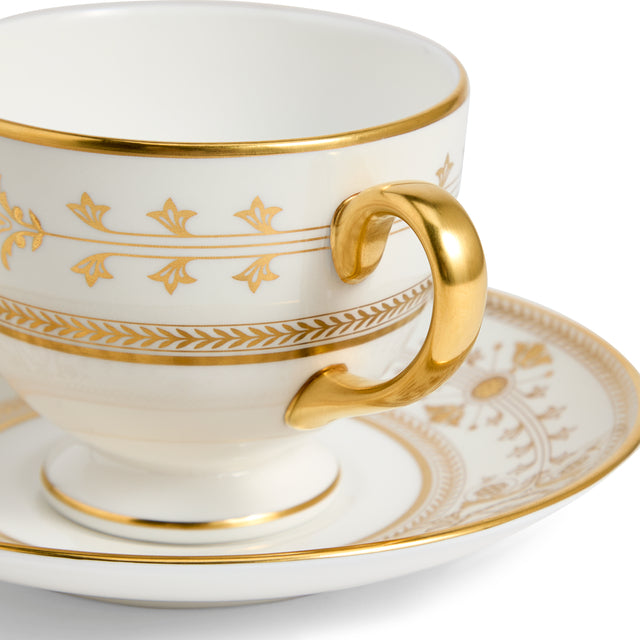Bacchus Teacup Saucer 175ml 5.9floz Ivory