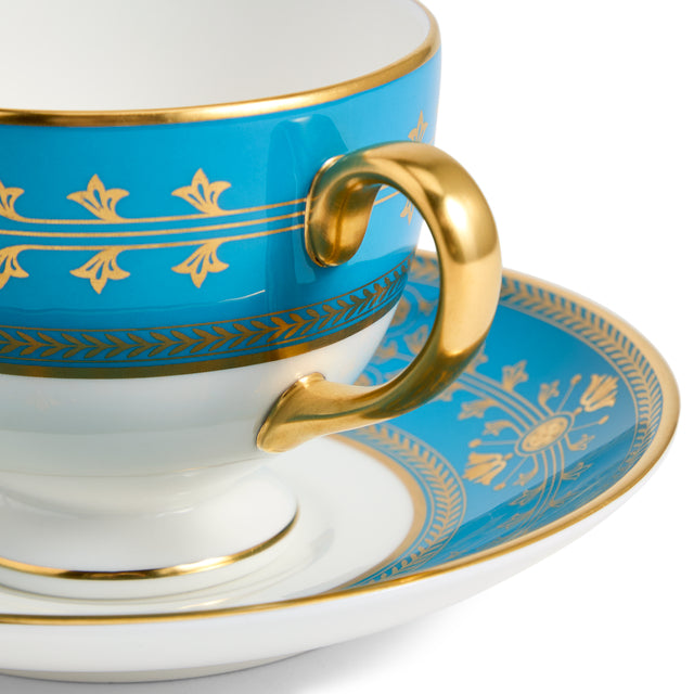 Bacchus Teacup Saucer 175ml 5.9floz Turquoise