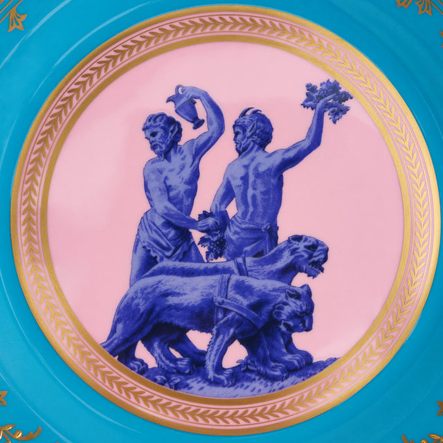 Bacchus Plate 20.6cm 8.1in Turquoise