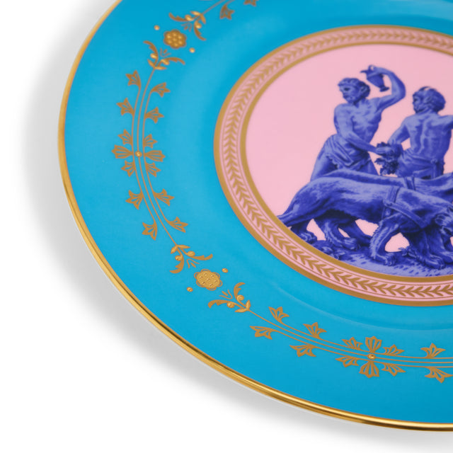 Bacchus Plate 20.6cm 8.1in Turquoise