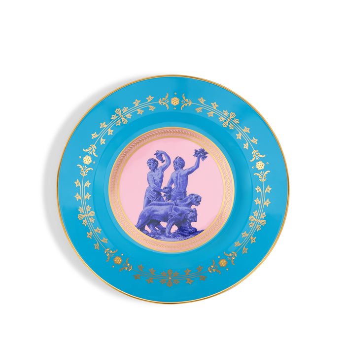 Bacchus Plate 20.6cm 8.1in Turquoise