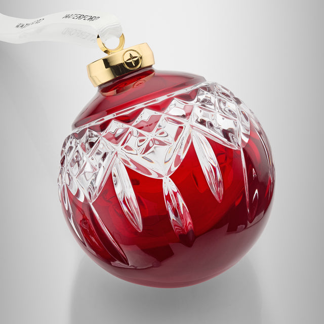 Waterford Lismore Bauble Red Ornament