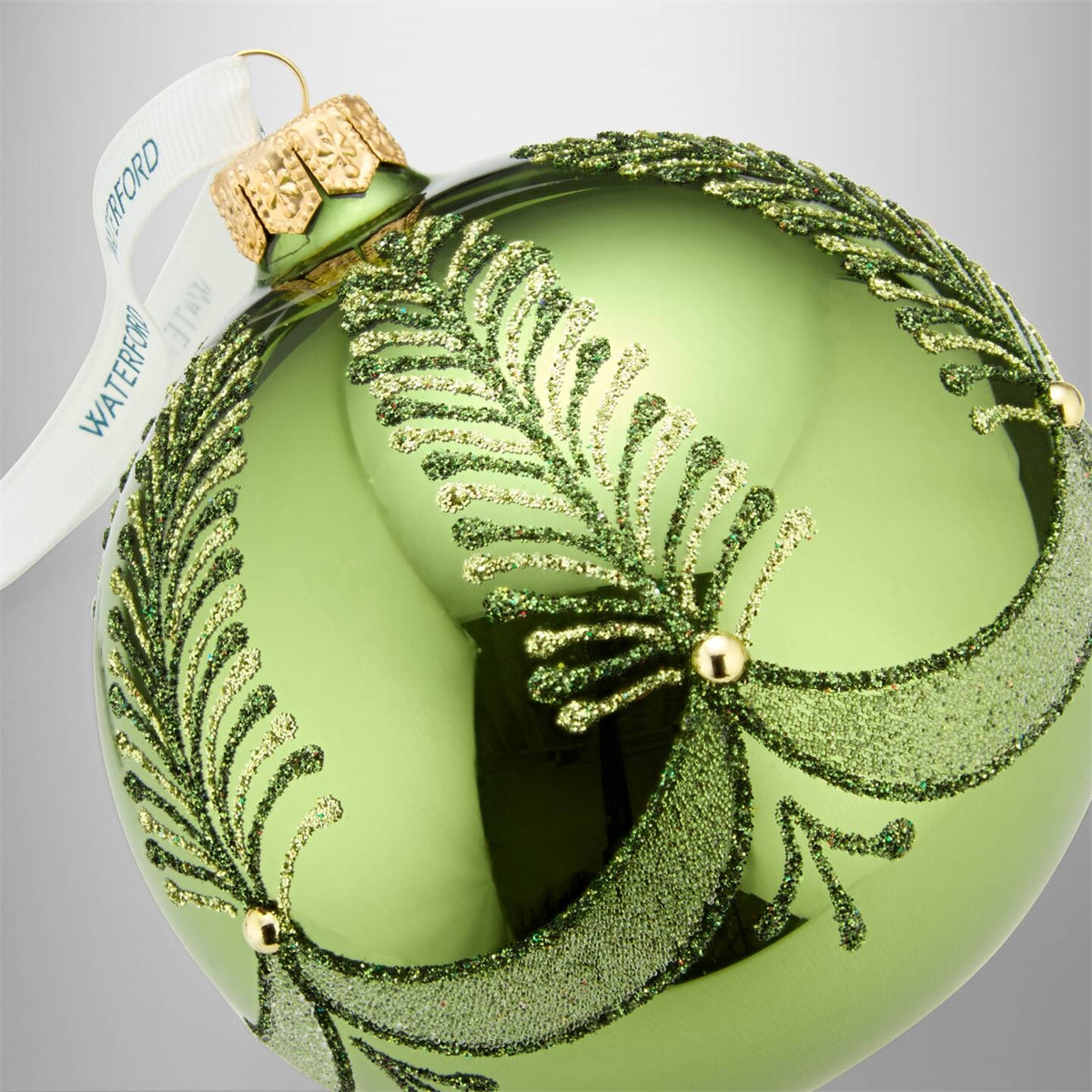 Waterford Holiday Heirlooms Green Bauble