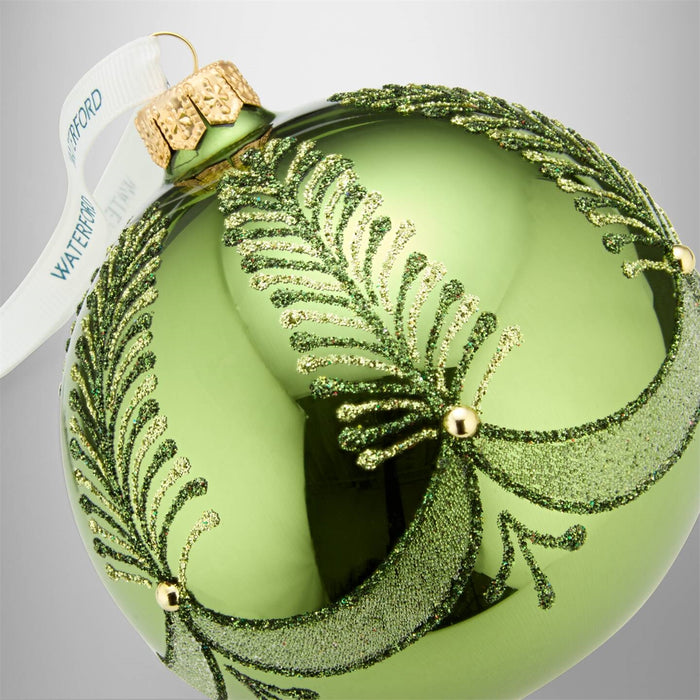 Waterford Holiday Heirlooms Green Bauble
