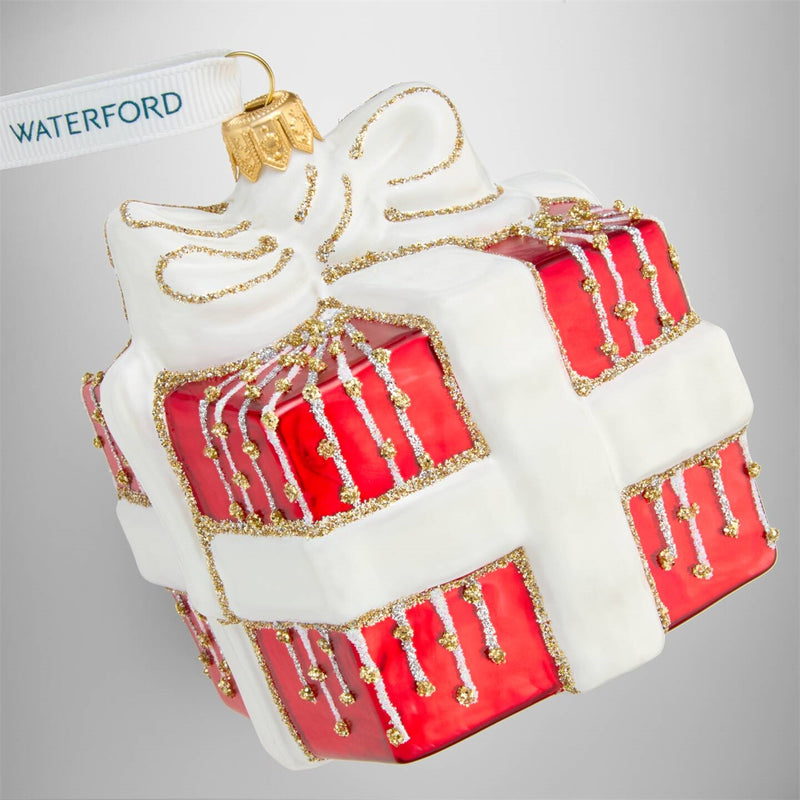 Waterford Holiday Heirlooms Red Present Ornament