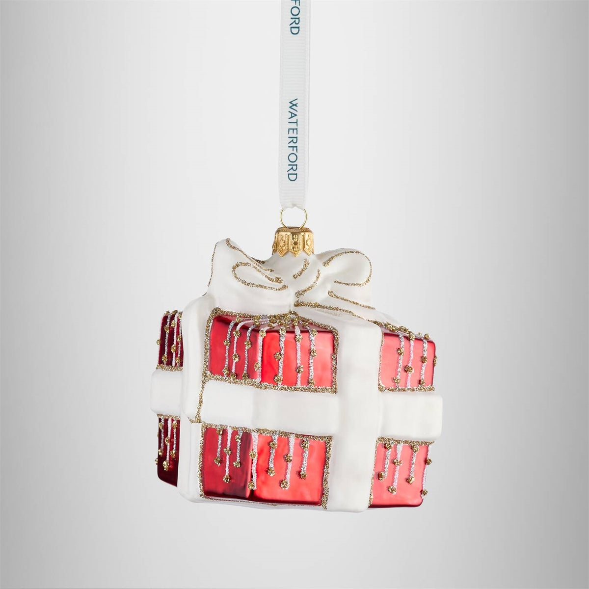 Waterford Holiday Heirlooms Red Present Ornament
