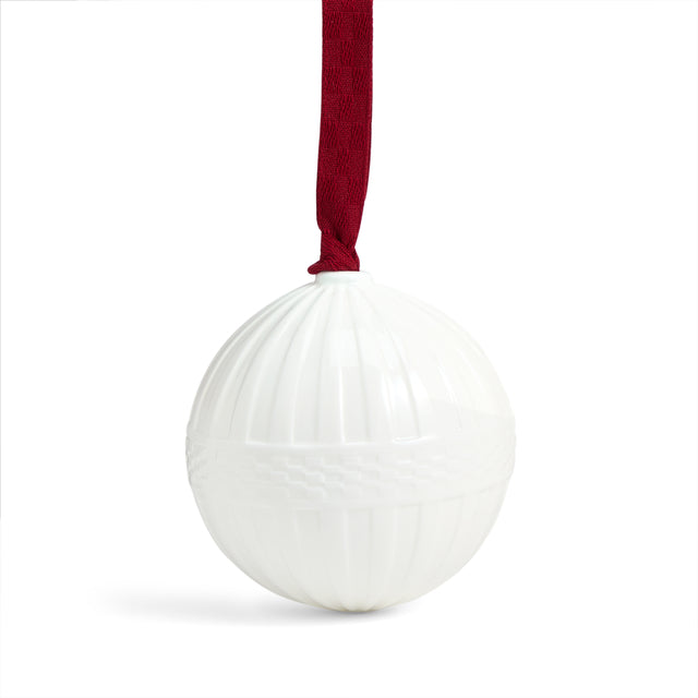 Wedgwood Christmas Bauble White