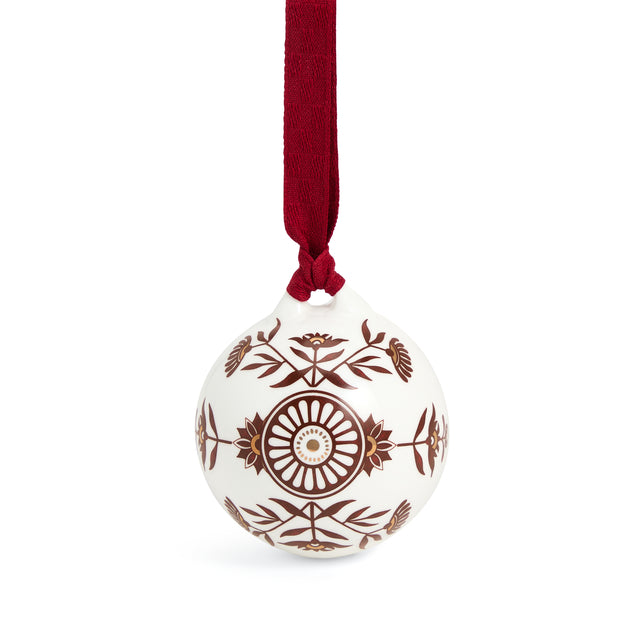 Wedgwood Festive Red Splender Ornament No 1