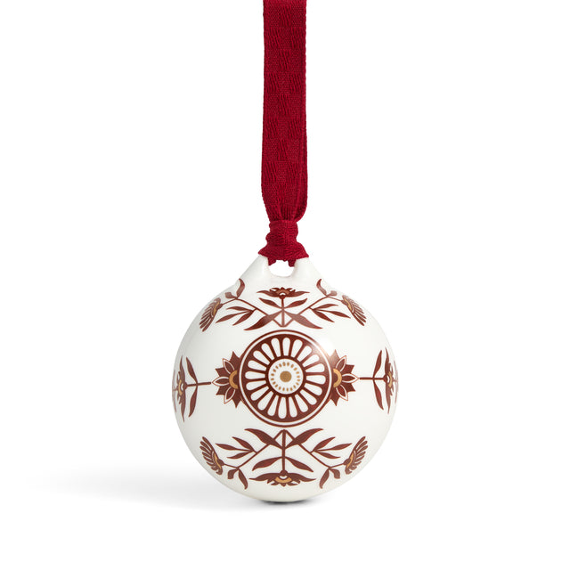 Wedgwood Festive Red Splender Ornament No 1