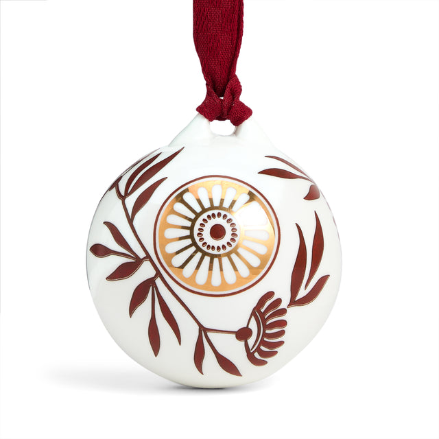 Wedgwood Festive Red Splendour Ornament Pair