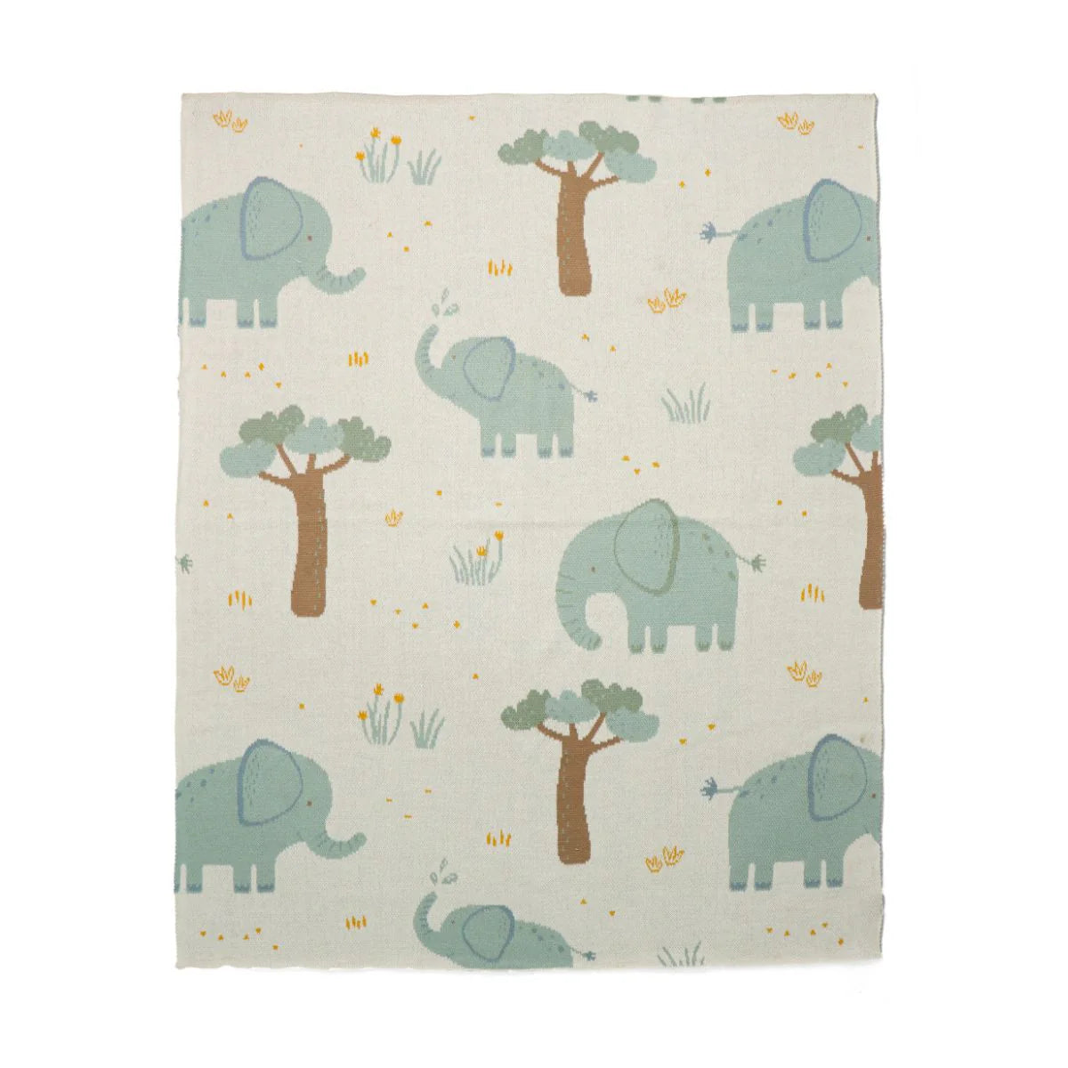 Dilusso Living Enni Elephants Baby Blanket