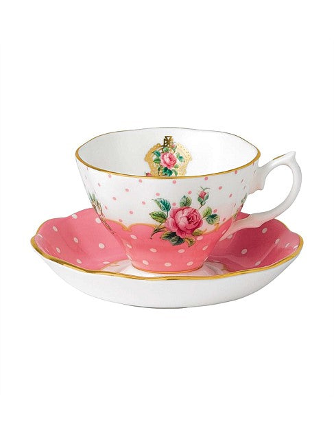 Royal Albert Cheeky Pink Teacup & Saucer Set