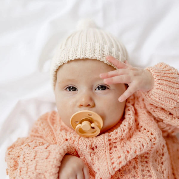 Dilusso Living Jasper Ivory Baby Bonnet
