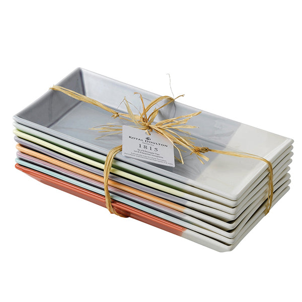 Royal Doulton 1815 Tapas Set Of 8 Rectangular Trays 23cm