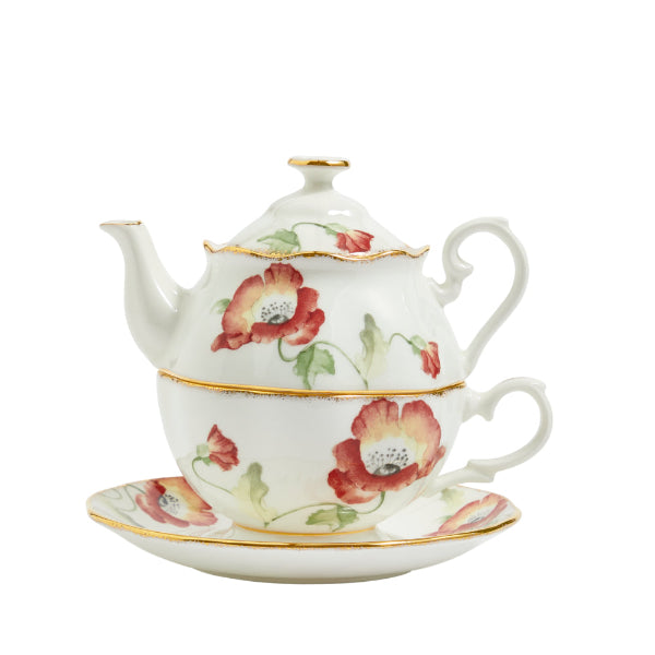 Royal Albert 100 Years Tea For One Tea for One Poppy 1970