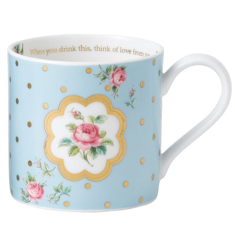 Royal Albert Polka Blue Mug in Tin