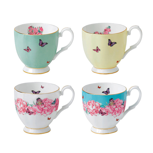 Miranda Kerr for Royal Albert Set of 4 Vintage Mugs