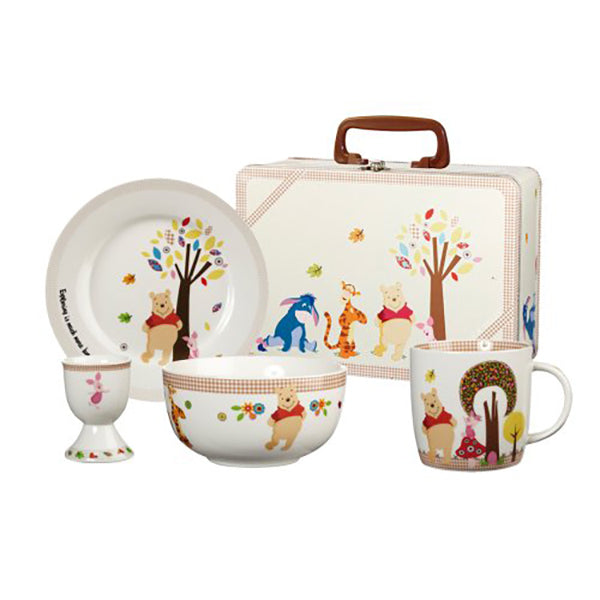 Winnie The Pooh Folk Tales Children's Breakfast Gift Set 4pc