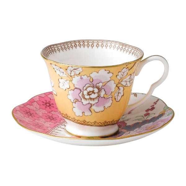 Wedgwood Butterfly Bloom Teaware Yellow Teacup & Saucer