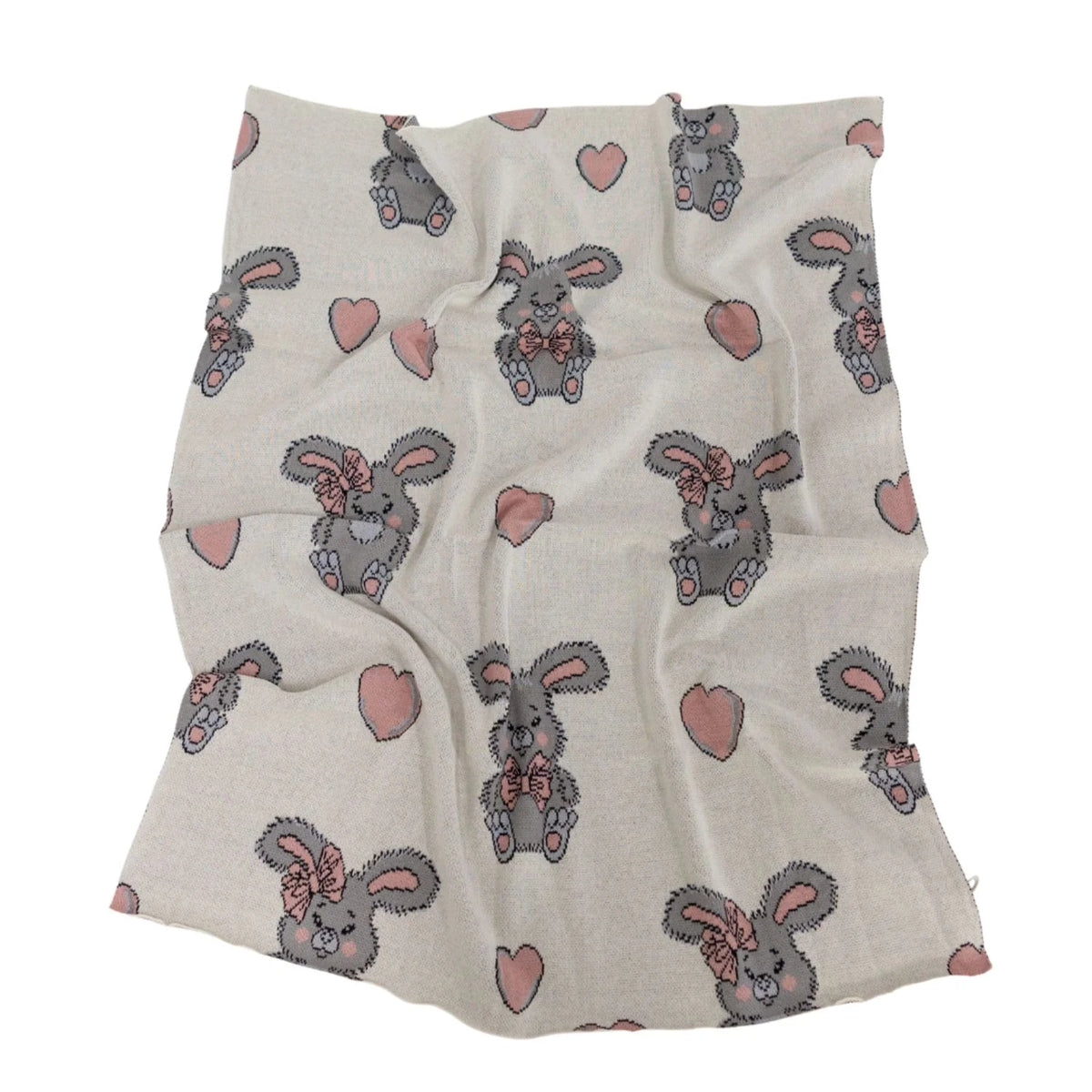 Dilusso Living Snowball Bunny Baby Blanket