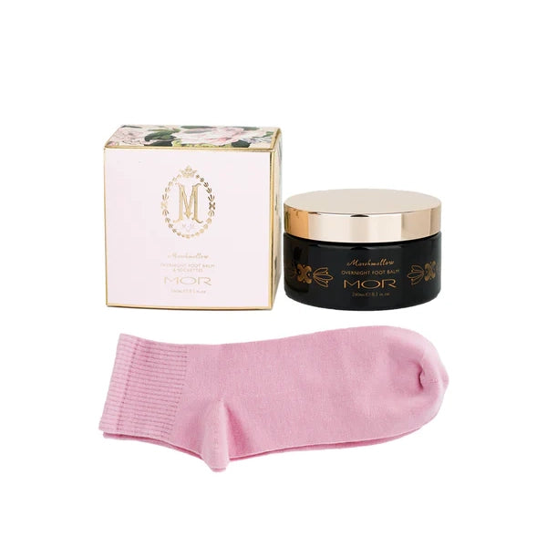 MOR Marshmallow Spa Overnight Foot Balm With Sockettes