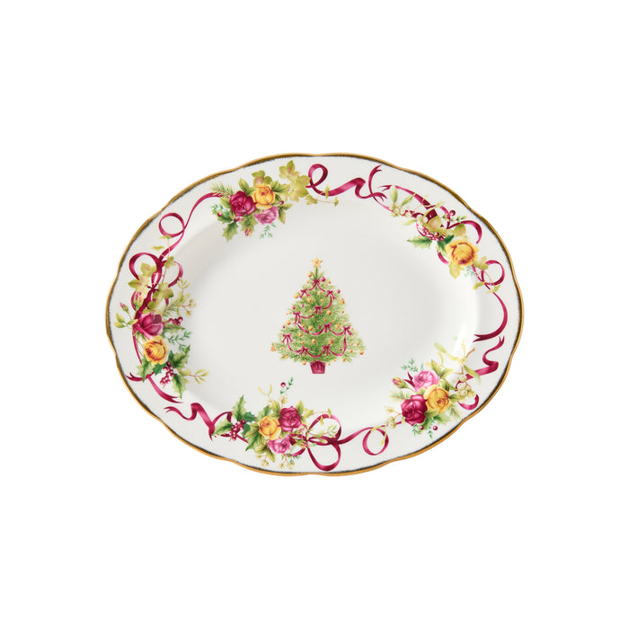 Royal Albert Christmas Tree Oval Platter