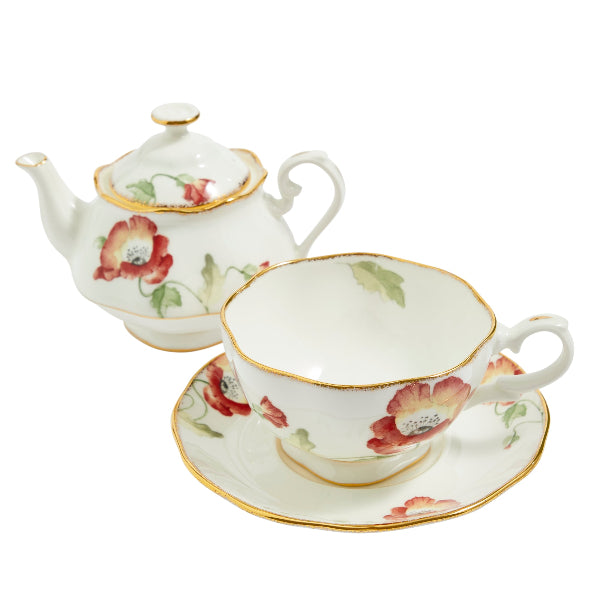 Royal Albert 100 Years Tea For One Tea for One Poppy 1970