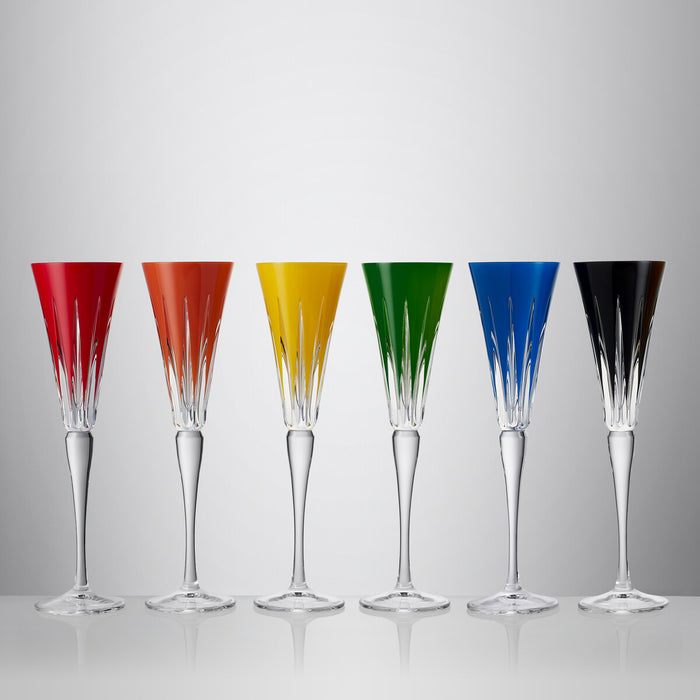 Waterford New Year Firework Flutes Set of 6 Mixed