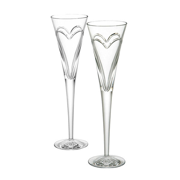 Waterford Crystal Romance Flutes Love Flute Pair