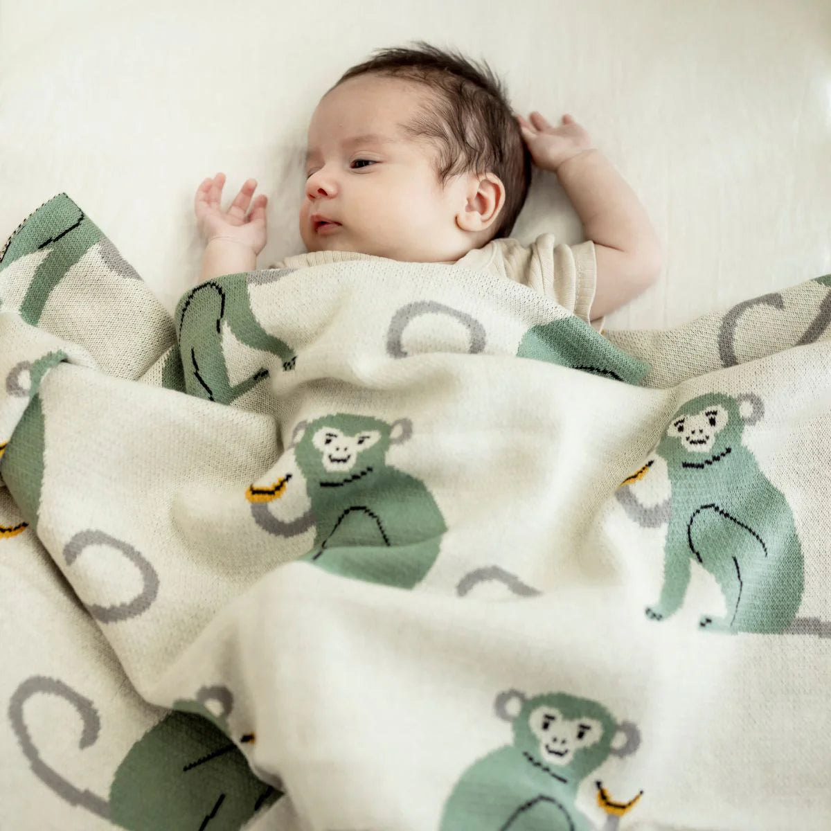 Max Monkey Baby Blanket