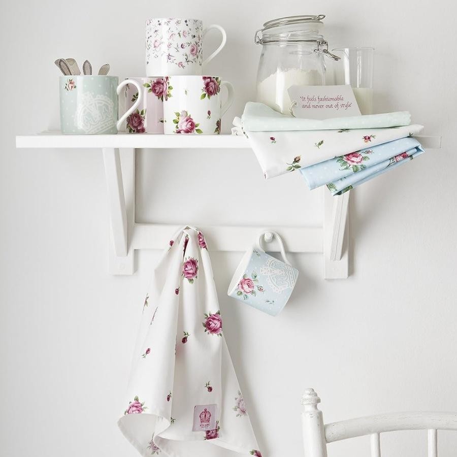 Royal Albert Tea Party Set of 2 Casual Mugs Rose Confetti & NCR Pink