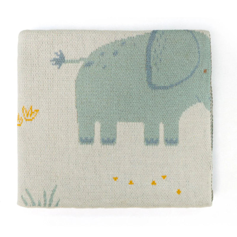 Dilusso Living Enni Elephants Baby Blanket