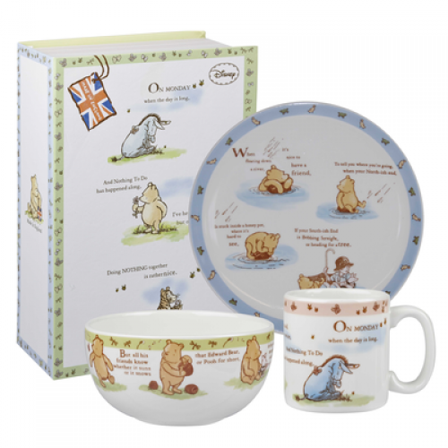 Winnie The Pooh A Friend Forever Children's Breakfast Gift Set 3pc