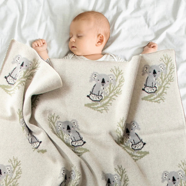 Dilusso Living Clancy Koala Baby Blanket